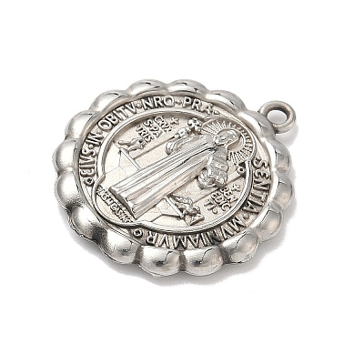 304 Stainless Steel Pendants STAS-G371-02P-02-1