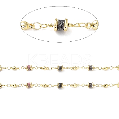 Natural Tourmaline Column Link Chains CHC-K014-07G-05-1