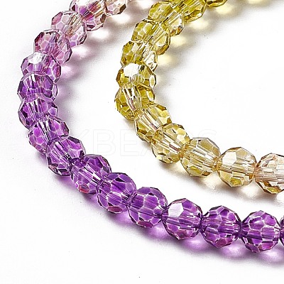 Transparent Glass Beads Strands GLAA-E036-07E-1