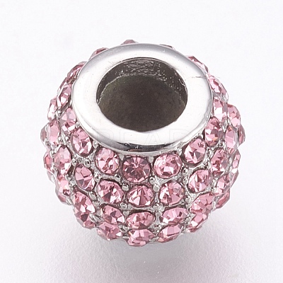304 Stainless Steel European Beads X-STAS-O097-104A-1