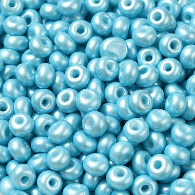 Baking Paint Luster Glass Seed Beads SEED-B001-04A-03-1