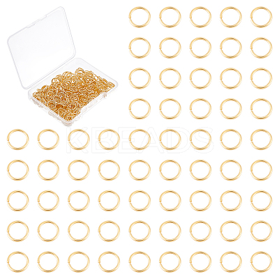 300Pcs 304 Stainless Steel Open Jump Rings STAS-UN0058-56G-03-1