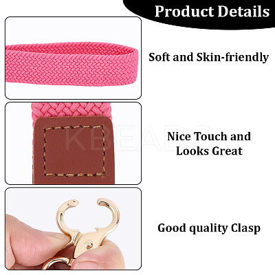 1Pc Nylon Stretch Band Wristlet Keychains KEYC-CL0001-38A-1