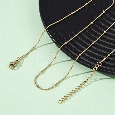 0.9MM 304 Stainless Steel Satellite Chain Necklaces NJEW-T016-21B-G-1