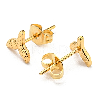 PVD Vacuum Plating 304 Stainless Steel Stud EarRing for Women STAS-D087-15G-1