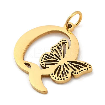 Ion Plating(IP) 201 Stainless Steel Pendants STAS-N103-184G-Q-1
