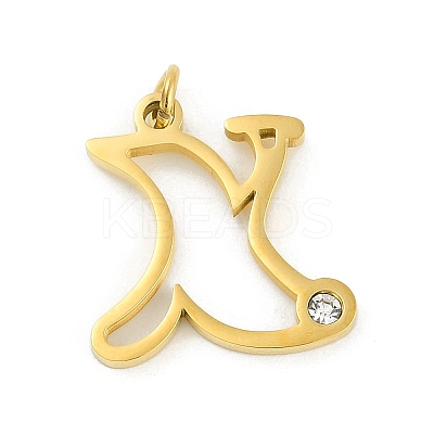 304 Stainless Steel Pendants LS-STAS-R137-01G-X-1