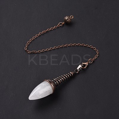 Natural Quartz Crystal Dowsing Pendulums G-L524-06R-07-1