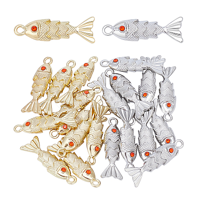 20Pcs 2 Colors Alloy Pendants FIND-ME0002-67-1