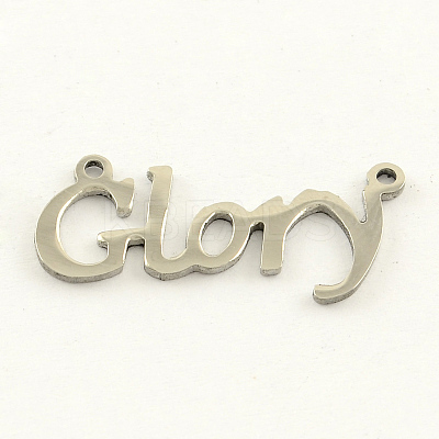 Tarnish Resistant Fashionable Stainless Steel Word Charms LS-STAS-R059-20-1