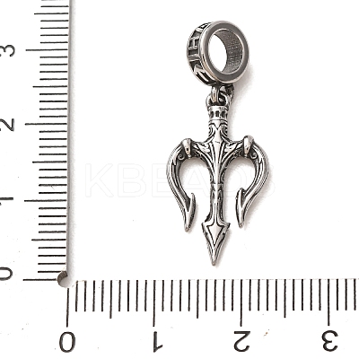 Viking 316 Surgical Stainless Steel European Dangle Charms SA-CBA7555-08AS-1