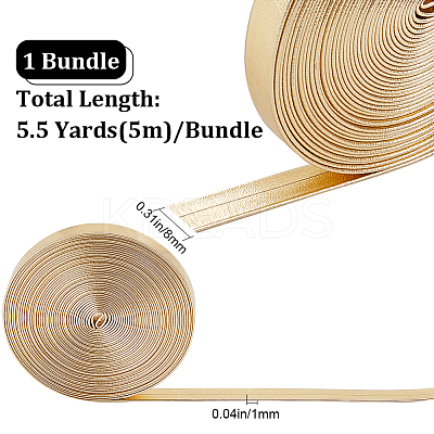 5M Flat Imitation Leather Cord LC-GF0001-02D-01-1