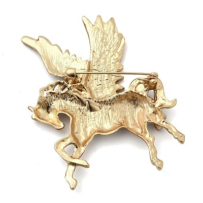 Pegasus Alloy Enamel Pins for Clothes for Women X-JEWB-F043-03-1