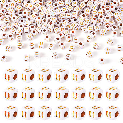 Opaque Acrylic Beads MACR-TAG0001-07U-1