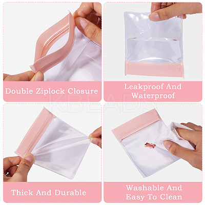 10Pcs Rectangle EVA Resealable Packaging Bags ABAG-TA0001-28C-1