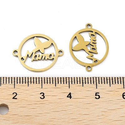 Ion Plating(IP) 201 Stainless Steel Connector Charms STAS-A090-21G-1