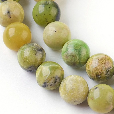 Natural Serpentine Beads Strands G-G767-04-8mm-1