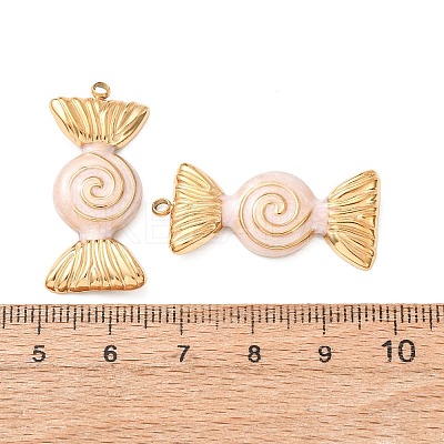 304 Stainless Steel Enamel Pendants SA-CBAD609-05G-02-1
