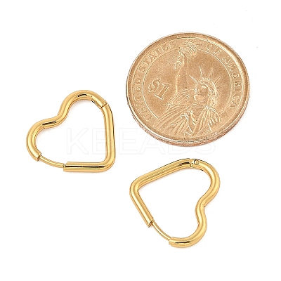 PVD Vacuum Plating 201 Stainless Steel Heart Hoop Earrings EJEW-Q002-03G-1