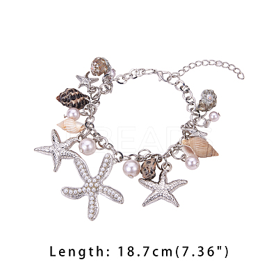 Trendy Charm Bracelets BJEW-PH0004-03-1