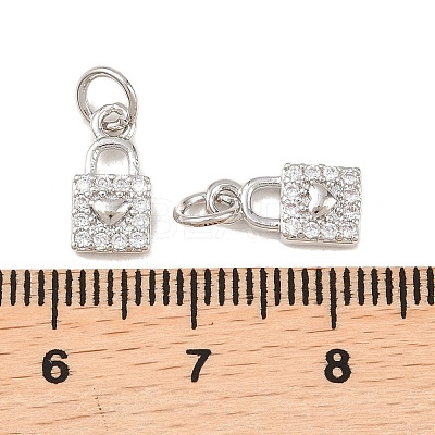 Brass Micro Pave Cubic Zirconia Pendants KK-B167-18P-1