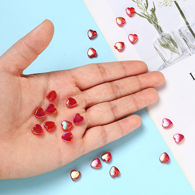 100Pcs Eco-Friendly Transparent Acrylic Beads TACR-YW0001-07A-1