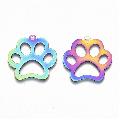 Ion Plating(IP) 201 Stainless Steel Pet Pendants LS-X-STAS-R114-017-1