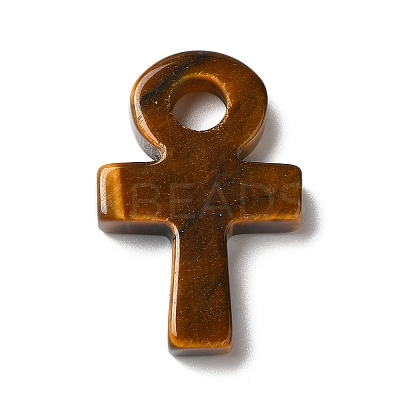 Natural Tiger Eye Pendants G-R492-03A-1