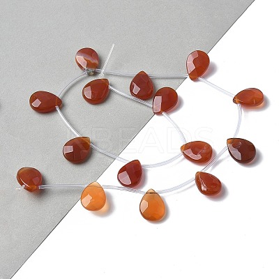Natural Red Agate(Dyed & Heated) Beads Strands G-A259-A01-02-1