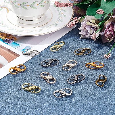12Pcs 6 Color Alloy DIY Bags Adjustable Clasps Accessories FIND-WR0003-24-1