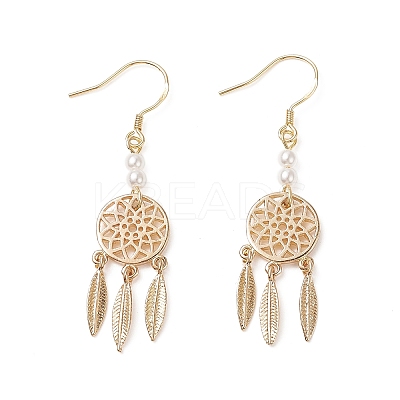 Brass Dangle Earrings for Women EJEW-E269-01LG-1
