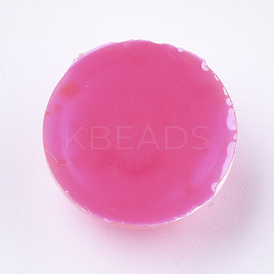 Glitter Translucent Resin Cabochons X-RESI-S364-43A-M-1