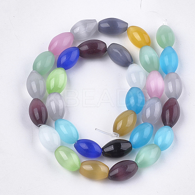 Cat Eye Beads Strands GLAA-S184-08-1