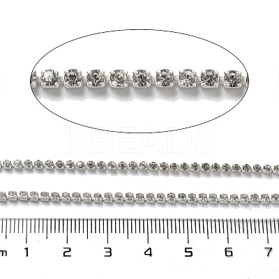 Iron Rhinestone Glass Cup Chain CH-U001-01X-1