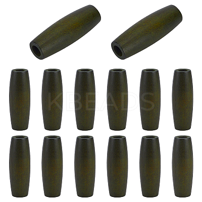 14Pcs Wood European Beads WOOD-FG0001-55-1