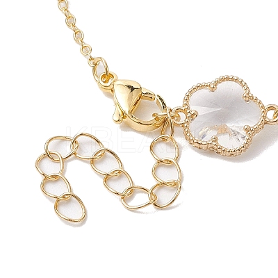 Glass Flower Links Bracelets & Necklaces Kits SJEW-JS01293-1