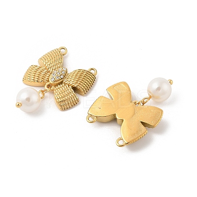 304 Stainless Steel Rhinestone Pendants STAS-L280-17G-1