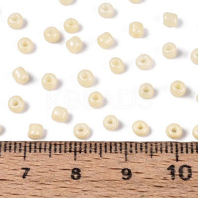 8/0 Baking Paint Glass Round Seed Beads SEED-S036-01B-19-1