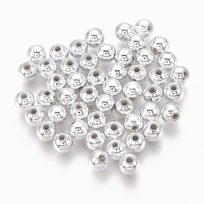 ABS Plastic Beads KY-G007-6mm-S-1