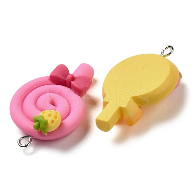 Opaque Resin Imitation Food Pendants CRES-M030-01-1