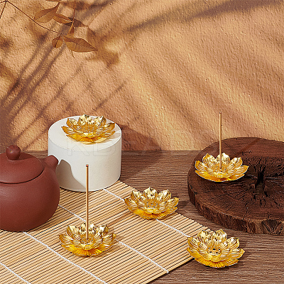 90Pcs Zinc Alloy Lotus Incense Burner Holder AJEW-WA0001-31-1