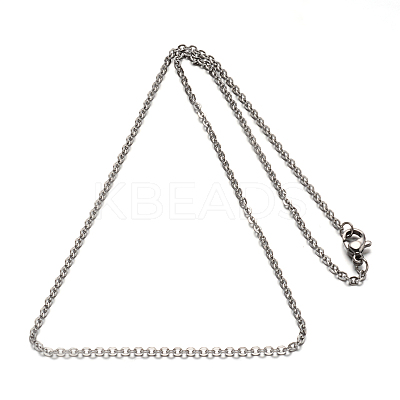 Non-Tarnish 304 Stainless Steel Cable Chain Necklace for Men Women LS-STAS-L164A-01P-A-1