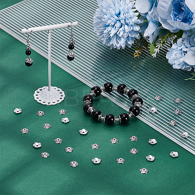 500Pcs Tibetan Style Alloy Flower Bead Caps TIBE-UN0001-15-1