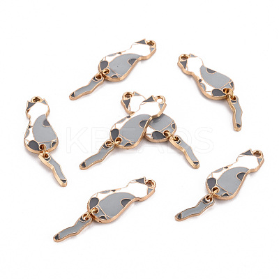Eco-Friendly Alloy Enamel Pendants X-ENAM-T011-84D-NR-1