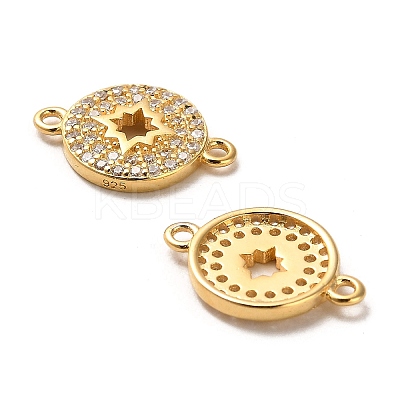 925 Sterling Silver Connector Charms STER-H110-03G-1
