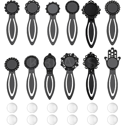 38pcs 14 Styles Zinc Alloy Bookmarks Finding FIND-NB0005-24-1