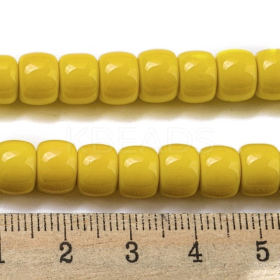 Opaque Glass Beads Strands GLAA-NH0002-B08-1