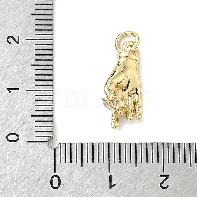 Brass Micro Pave Cubic Zirconia Pendants LS-KK-K368-39G-1
