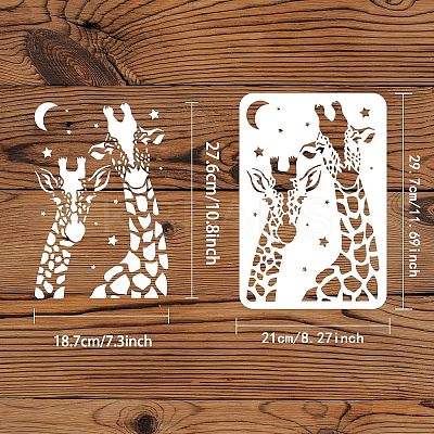 Large Plastic Reusable Drawing Painting Stencils Templates DIY-WH0202-391-1