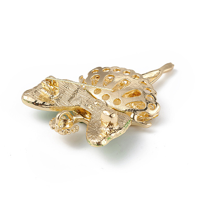 Butterfly Dancer Enamel Pin with Rhinestone LS-JEWB-P016-01G-01-1